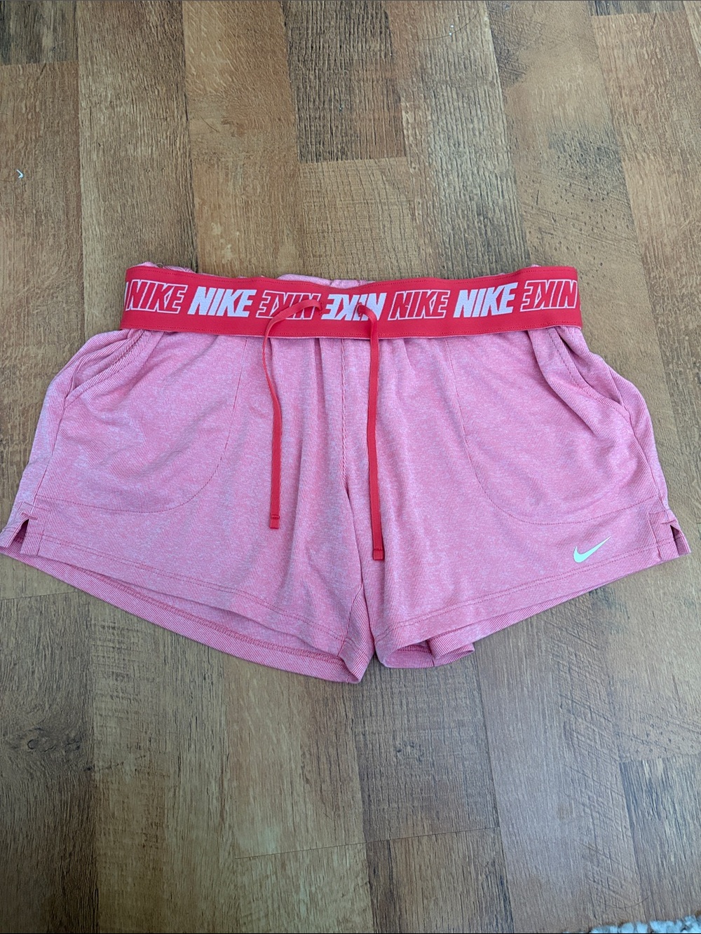 Nike Women’s Coral Pink Athletic Drawstring Shorts